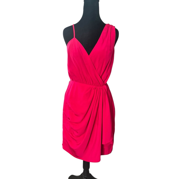 EXPRESS Dresses & Skirts - EXPRESS Pink One Shoulder Dress Size Womens 4